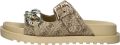 Guess Comfortabele Enegelen Slipper voor Thuis Multicolor Dames - Beige