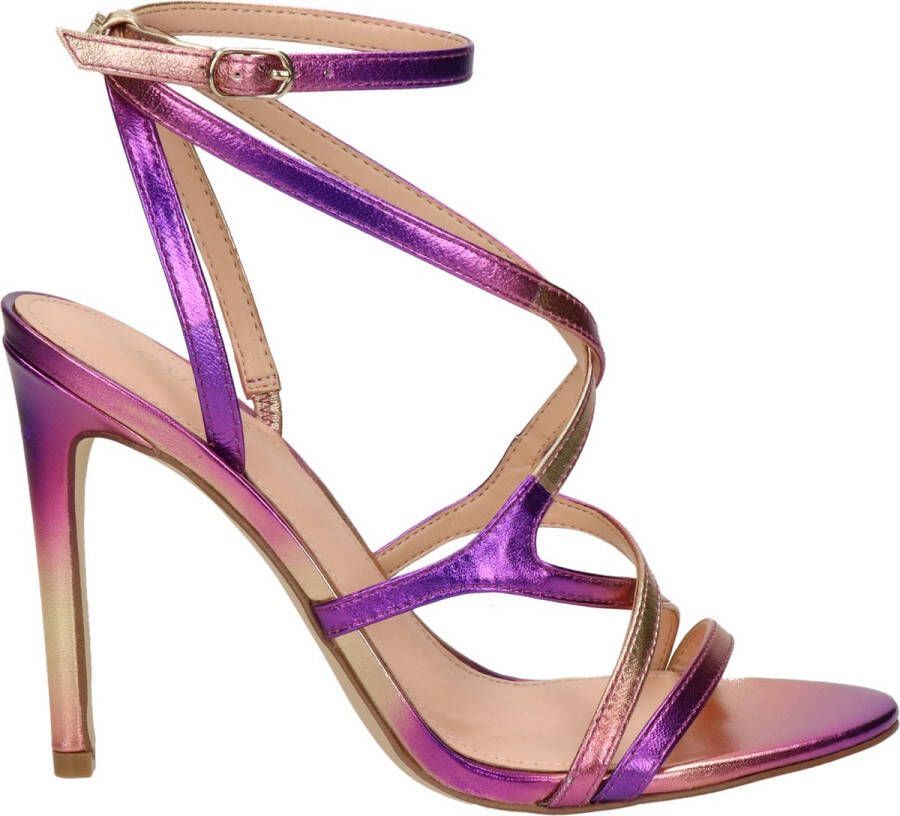Guess Elegante Iridescente Hoge Hak Sandalen Purple Dames - Foto 3