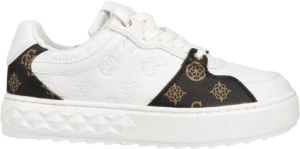 GUESS Fiena Dames Sneakers Laag White Brown