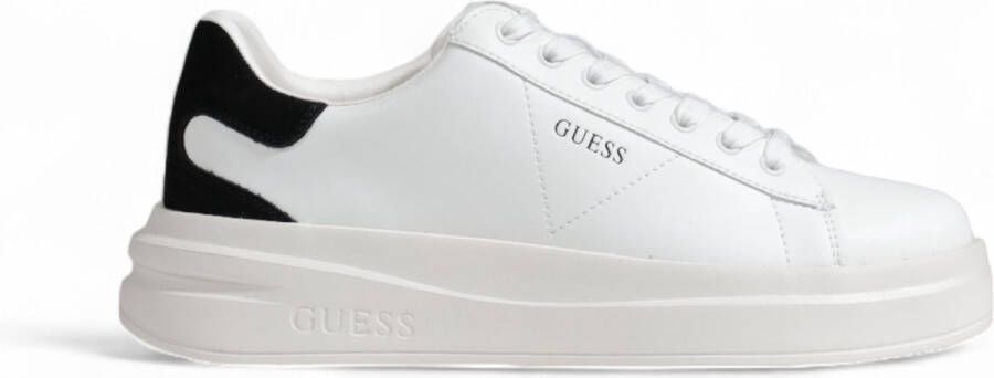 Guess Leren Sneakers Elbina voor Vrouwen White Dames