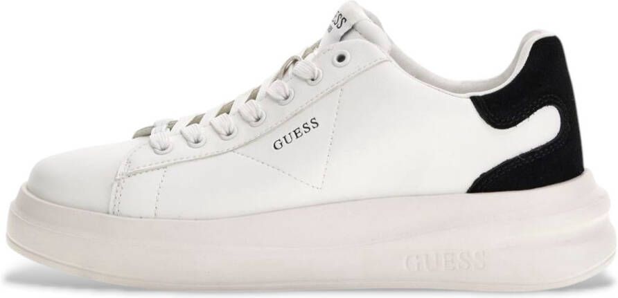 Guess Leren Sneakers Elbina voor Vrouwen White Dames