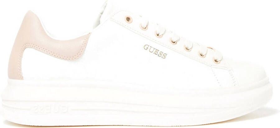 Guess Witte Leren Sneakers voor Dames White Dames