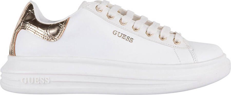 Guess Minimalistische Sneaker met Verhoogde Zool en Kokos Laminaat White Dames - Foto 5