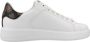 Guess Witte Leren Sneakers met Gouden Logo White Dames - Thumbnail 1