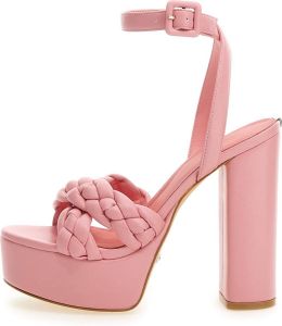 Guess Stijlvolle Hoge Hak Sandalen Roze Dames