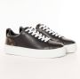Guess Lage PU leren sneakers Gianelle Black Dames - Thumbnail 1