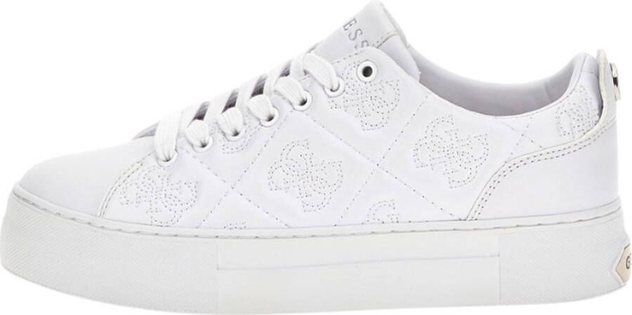 GUESS Gianele Lage sneakers Leren Sneaker Dames Wit