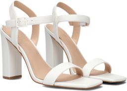 GUESS Alibi Witte Dames Sandalen op Blokhak Comfort en Stijl voor Modebewuste Vrouwen