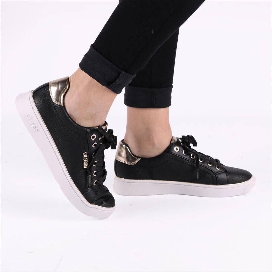 Guess Zwarte Bekie Active Lady Sneakers met reliëf Black Dames - Foto 2