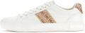 Guess Cribe Sneaker Van Echt Leer - Wit