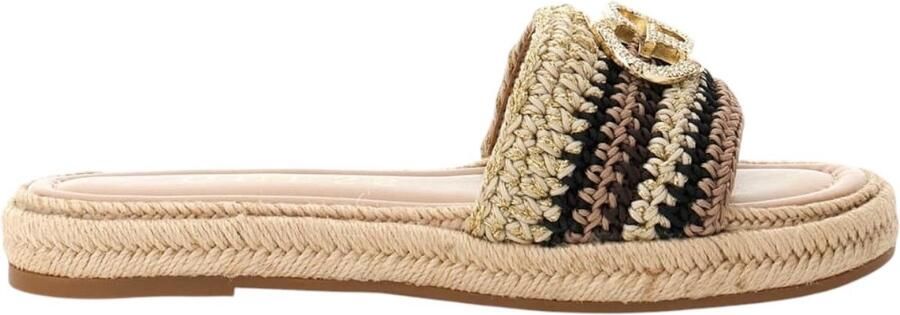 GUESS Dames Slipper Bruin FLJKLI-FAB03 BLACK Kaylis