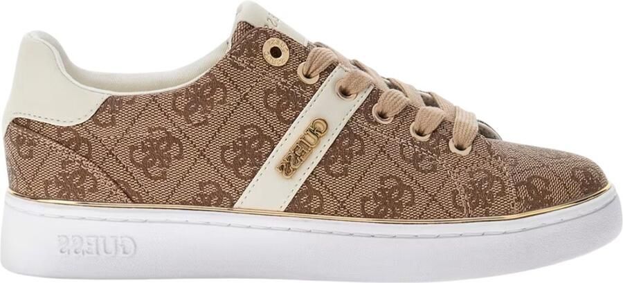 GUESS Dames Sneaker Bruin FLFBTZFAL12 BEI Britz
