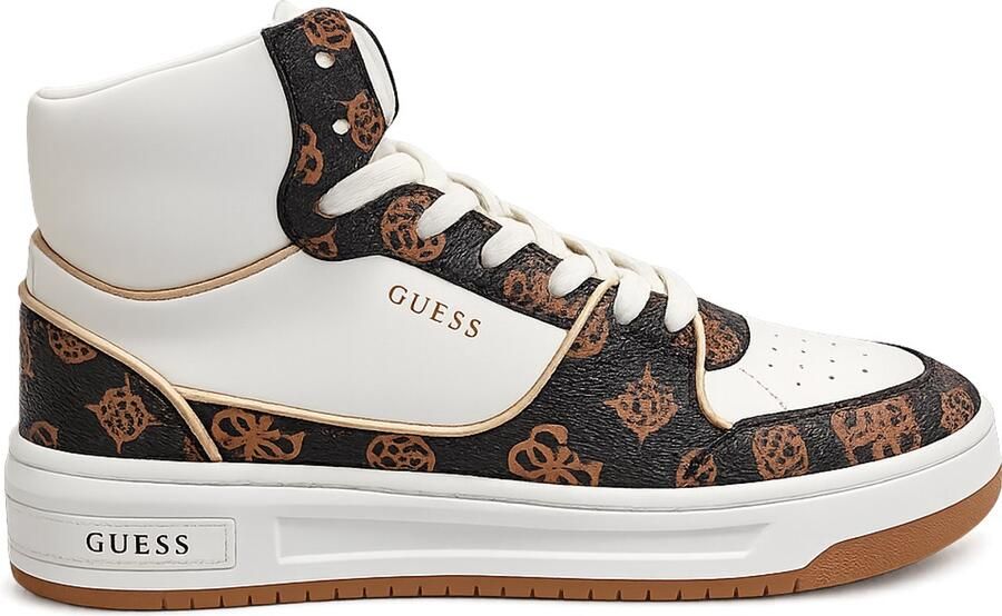 GUESS Dames Sneakers Tullia Witte Hoge Sportieve Schoenen - Foto 2