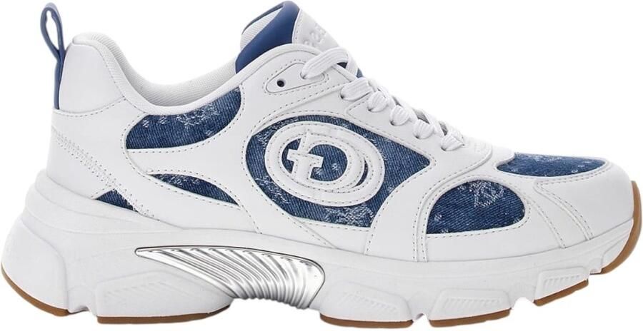 GUESS Dames Sneakers Wit FLFI2BELE12 Whblu Ibitha2