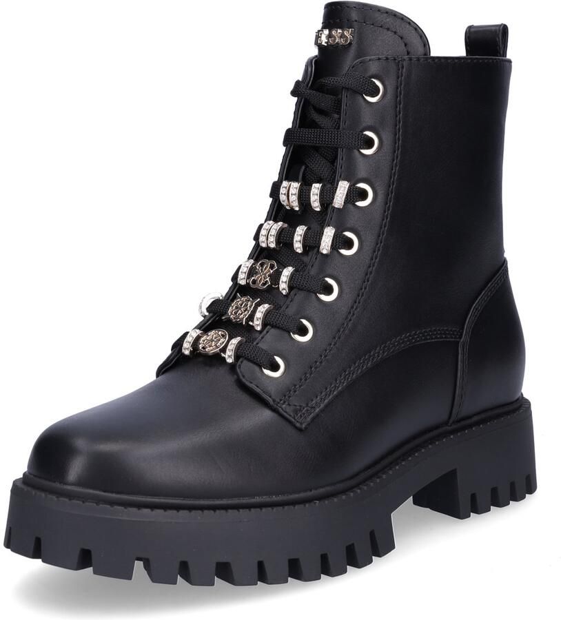 Guess Zwarte platte schoenen Fiona stijl