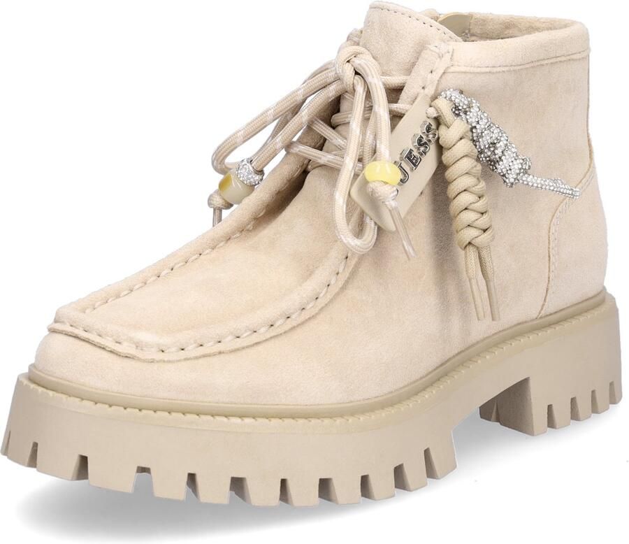 GUESS dameslaarzen met veters Fardina beige