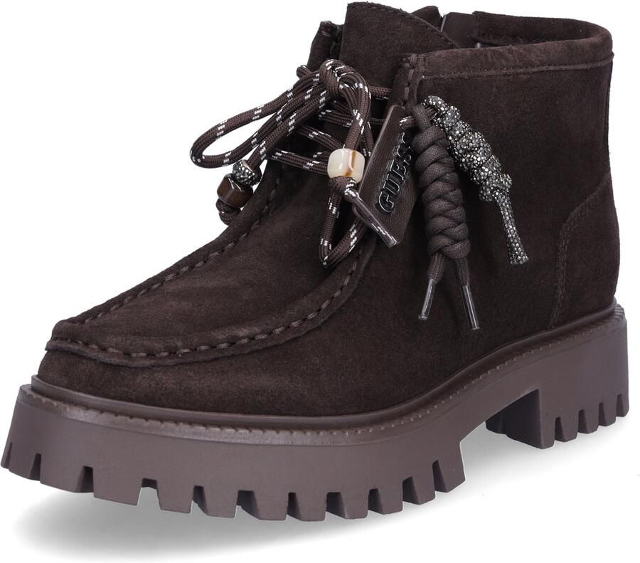 GUESS dameslaarzen met veters Fardina bruin - Foto 1