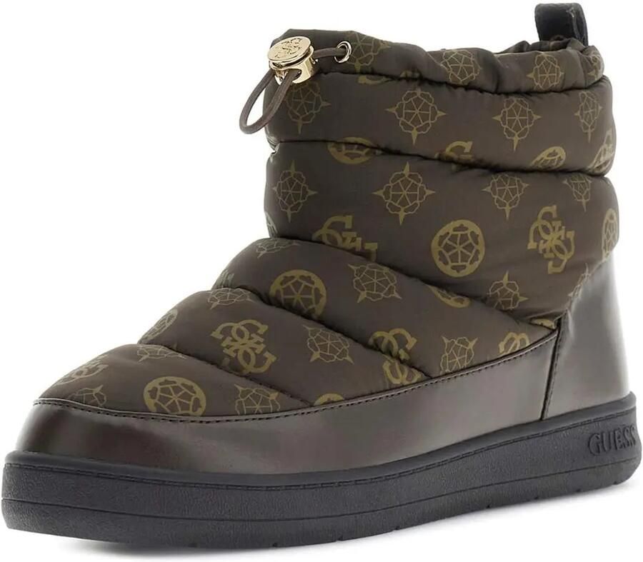 GUESS Snowboots 'VICENT' chocoladebruin ombergrijs