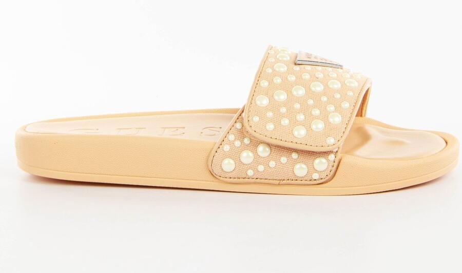 GUESS damesslippers FLGCANFAB19 comfort stijl beige