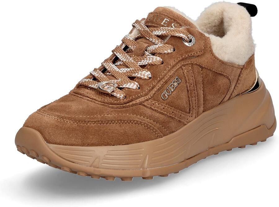 GUESS damessneaker Facter2 bruin
