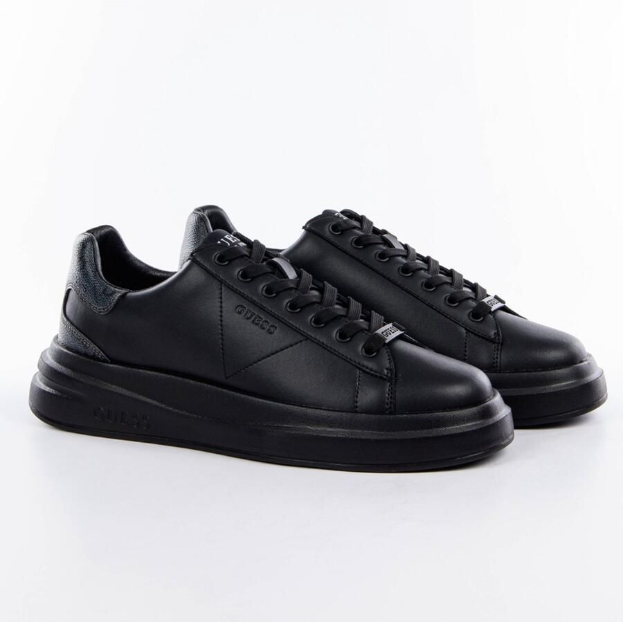 Guess Zwarte PU Sneakers Fmpviblea12 Black Heren