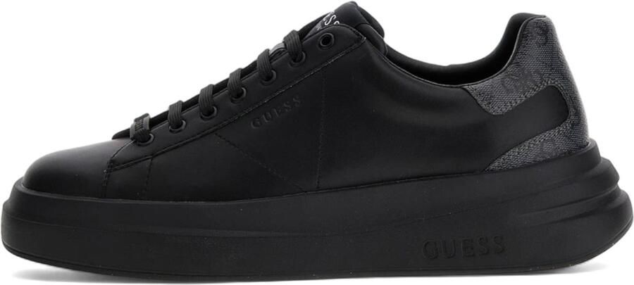 Guess Zwarte PU Sneakers Fmpviblea12 Black Heren