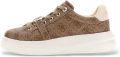 GUESS Sneakers laag 'Erizo' crème chocoladebruin cappuccino - Bruin