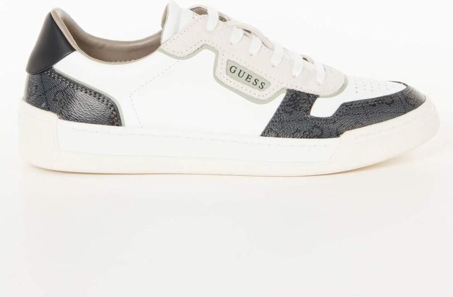 Guess Witte Leren Sneakers Fm7Srg Fab12 White Dames