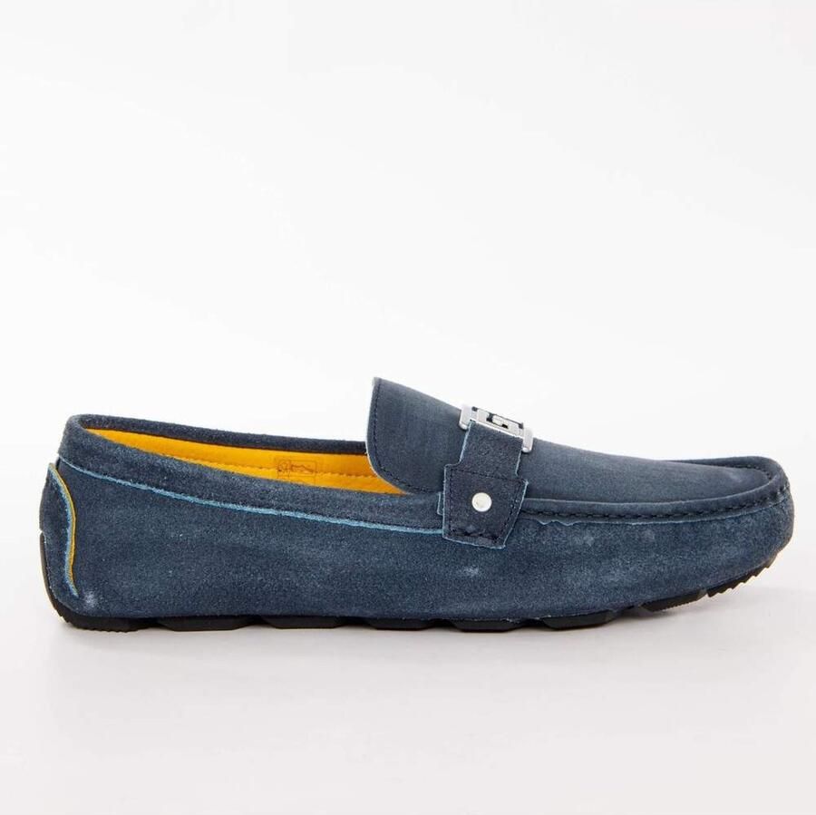 Guess Blauwe lage herensneakers