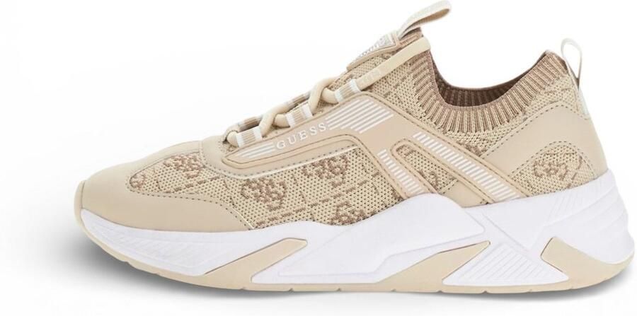 GUESS Sneakers laag 'GENGA' beige bruin wit
