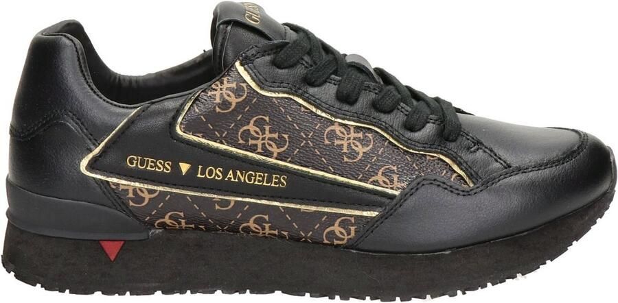 GUESS Genova Heren Sneakers Bruin-Ocra