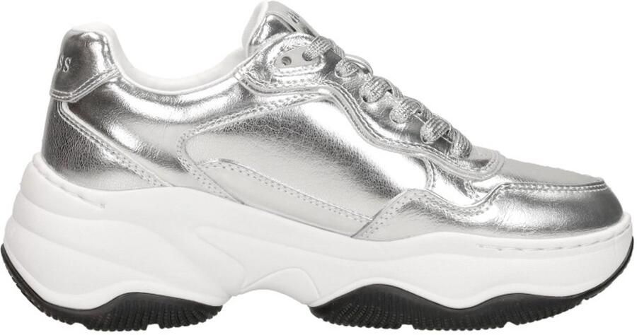 GUESS Happy Sneakers Laag Zilverkleur