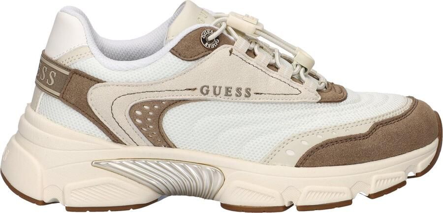 GUESS Sneakers laag 'IMERI' taupe ombergrijs offwhite