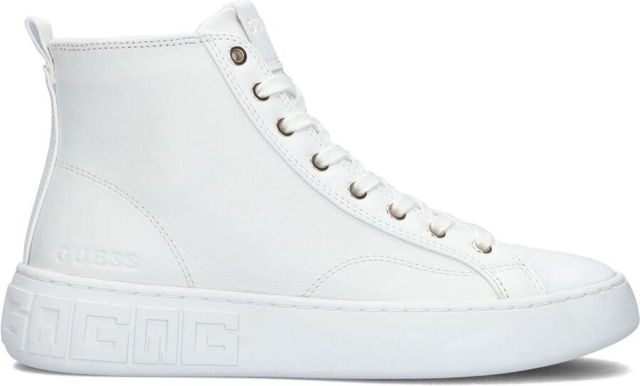 GUESS -- Invyte Hoge sneakers Leren Sneaker Dames Wit