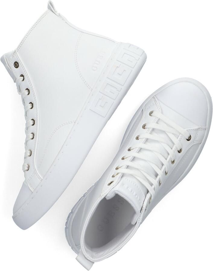 GUESS -- Invyte Hoge sneakers Leren Sneaker Dames Wit - Foto 4