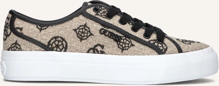 Guess Jelexa Beige Zwarte Sneakers voor Dames