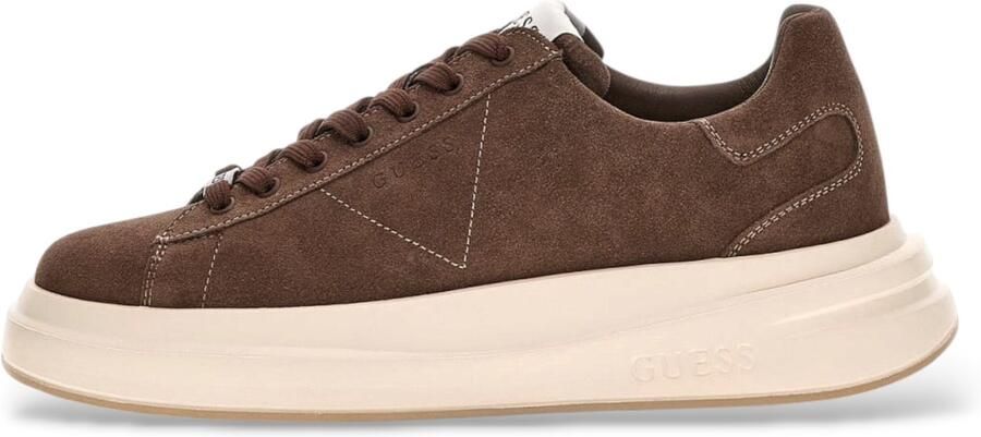 Guess Sneakers van runder suède met plateauzool