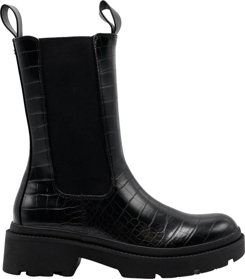 Guess Lori chelsea boot met crocostructuur
