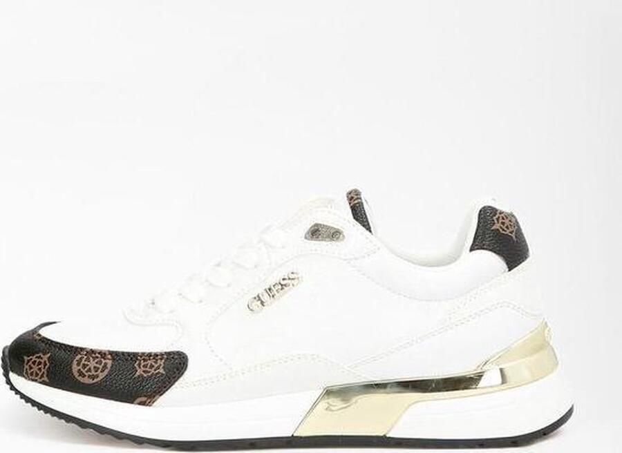 Guess Moxea Active Lady Wit Bruin Multilogo Sneakers White Dames - Foto 8