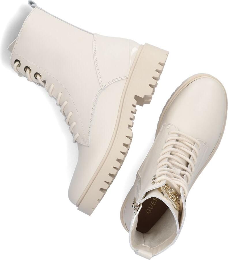 GUESS Olone Veterboots Laarzen Met Veters Dames Wit - Foto 6