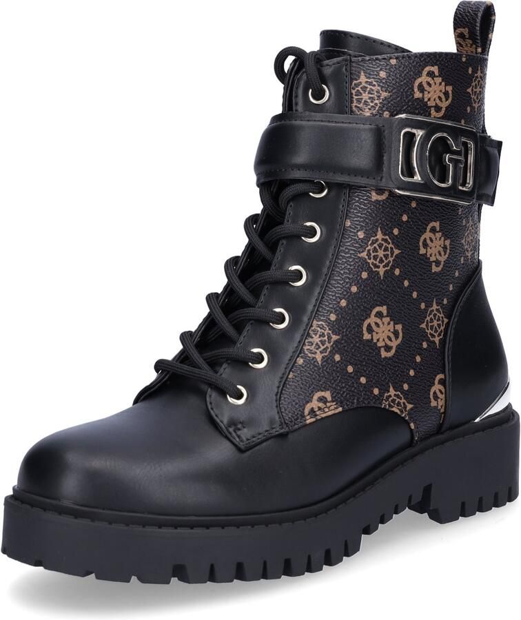 Guess Enkellaarzen met monogram en reliëfaccenten