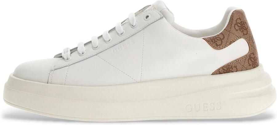 Guess Polyethyleen Sneaker met 4 5 cm Hak White Heren