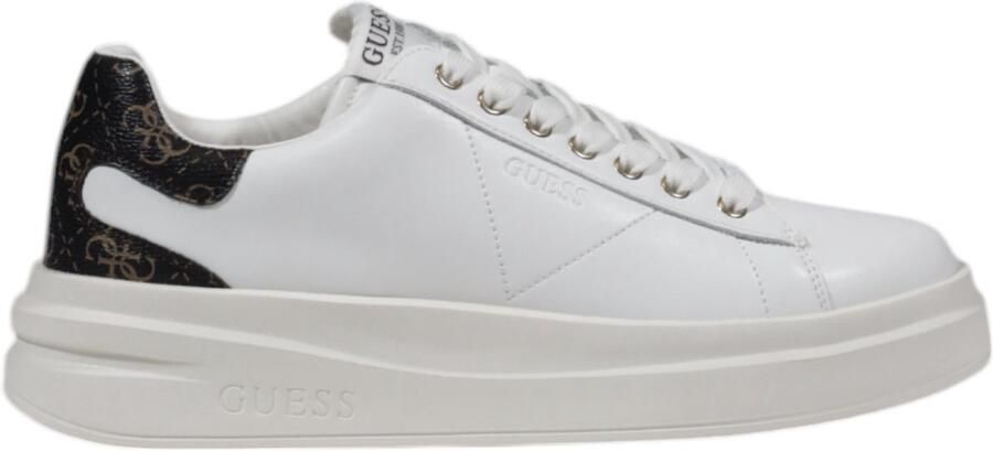 Guess Leren Sneakers Elbina voor Vrouwen White Dames