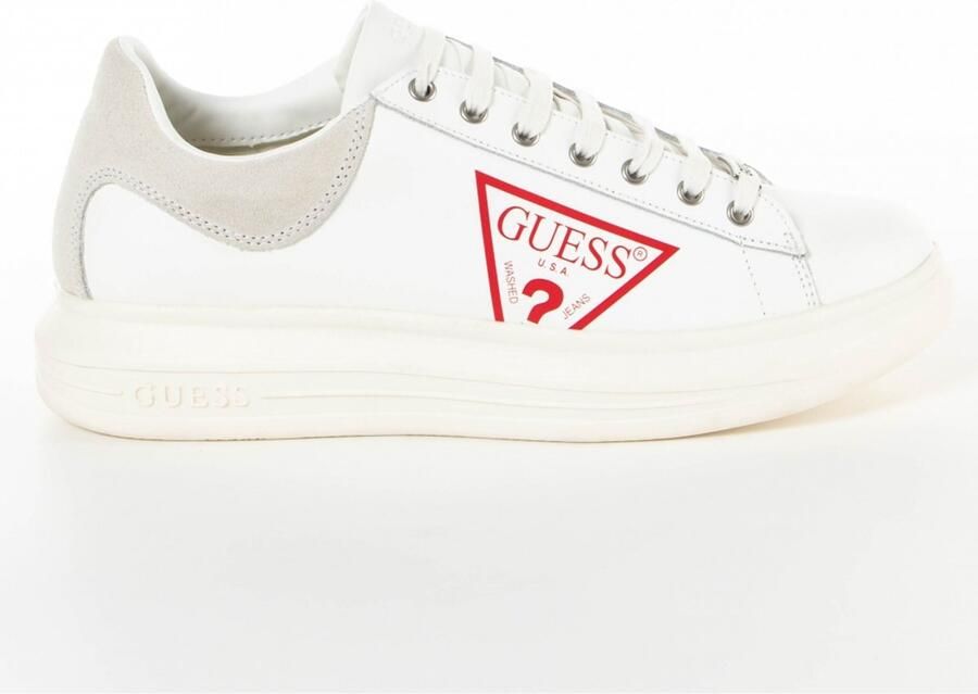 Guess Witte Leren Sneakers White Dames