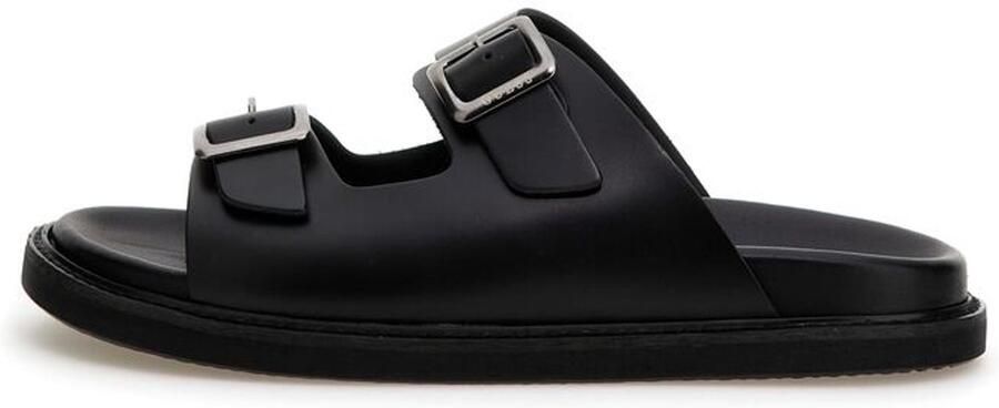 Guess Leren sandaal met verstelbare band Black Heren