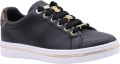 GUESS Slip-On Lace-Up Polyurethane Sneakers Wo Black - Zwart