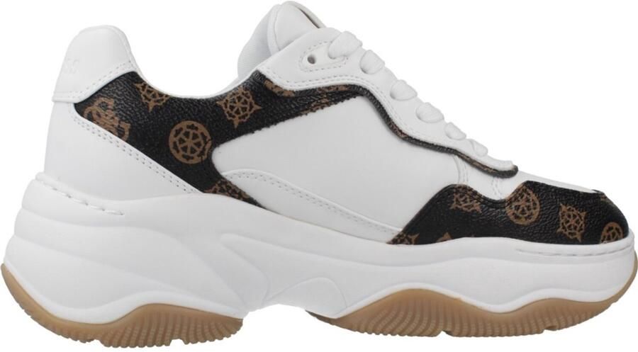 GUESS Slip-On Sporty Lace-Up Sneakers Wo White