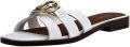 GUESS leren slippers met G-logo wit - Wit