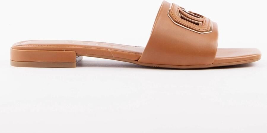 Guess Bruine Tarisha Slippers met Blokhak - Foto 3