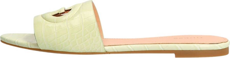 GUESS Tashia slippers met crocoprint limegroen - Foto 8